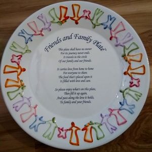 The original Friends and Family Plate